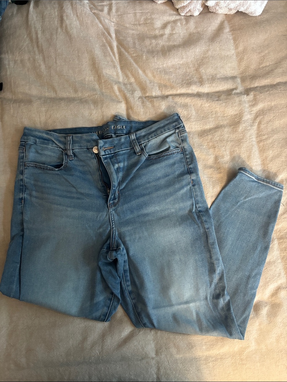 American Eagle Outfitters Curvy High Waisted Women's Skinny Jeans 12 Short